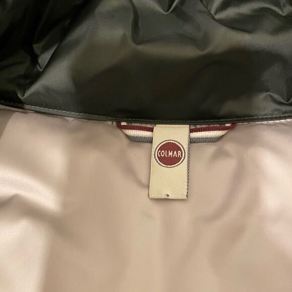 Colmar iridescent down puffer  jacket with side opening natural feather pudding - Picture 5 of 13